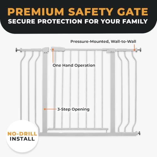 BalanceFrom Easy Walk-Thru Baby Safety Gate, Fits 29.1" to 38.5" Openings - Image 4