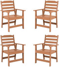 FUNBERRY Outdoor Dining Chairs Set of 4, HDPE Patio Chairs for Outside by FUNBERRY