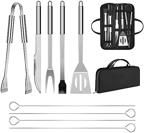 BBQ Utensil Set Stainless Steel Professional Barbecue Accessories by penobon
