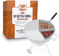 Yukon Glory Kettle Grill Basket Set, 2 Stainless Baskets, Clip-On by YukonGlory