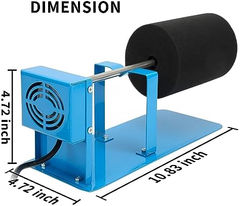 Cup Turner, Tumbler Turner Metal Tumbler Spinner, Cup Spinner Machine Kit with Silent Rotisserie Motor, and 1 Foams for DIY Personalized Crafts Tumblers（Blue） - Image 5