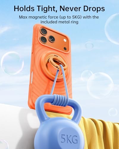 SYNCWIRE Magnetic Phone Ring Holder, for MagSafe Phone Grip Stand Kickstand - Image 2