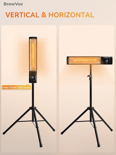 Smart Thermostat Heater Tripod Stand, Horizontal and Vertical Directions, 5 Level Adjustable, 5.9 Feet Height - Image 2