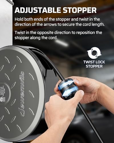 DEWENWILS Ceiling/Wall Mount Retractable Extension Cord Reel with 30FT Cord - Image 6