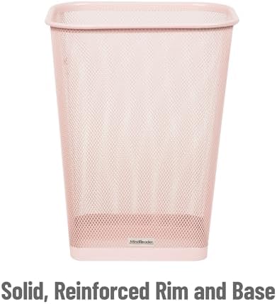 Mind Reader Mesh Trash Can, Pink, 5 Gallon, Set of 2 - Image 4