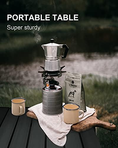MSSOHKAN Camping Table Folding Portable Camp Side Table Aluminum Lightweight Carry Bag Beach Outdoor Hiking Picnics BBQ Cooking Dining Kitchen - Image 4
