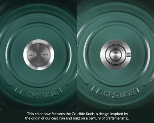 Le Creuset Enameled Cast Iron Round Dutch Oven, 4.5 qt., Artichaut/Crucible - Image 6