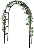 RUBFAC 7.8ft Garden Arch, Metal Trellis for Climbing Plants Outdoor by RUBFAC