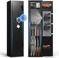 2-3 Gun Safes, Rifle Safe for Home with No Assembly Needed, Gun Safe for Rifles with Quick Access, Gun Cabinets with Mute Mode, Rifle Gun Safe with Removable Shelf, 52”H Gun Safe Rifle by ANXINWEI