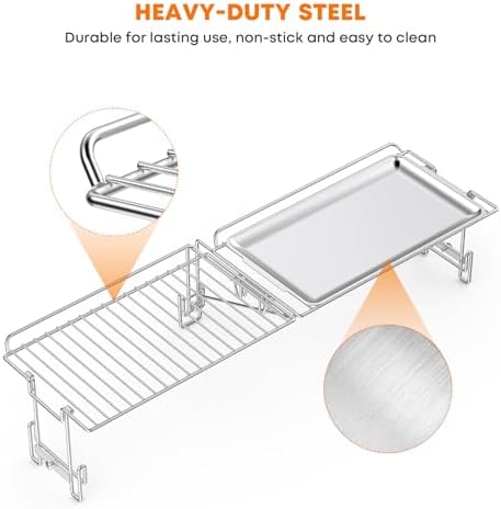 Stanbroil Warming Rack & Tray for 28" Blackstone Griddle, Foldable - Image 7