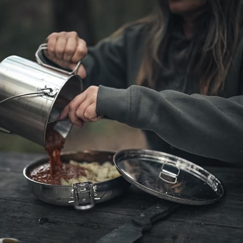 The Pathfinder School Stainless Steel Folding Skillet and Lid (8-Inch) - Image 6