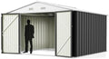 Greesum 10x10FT Outdoor Storage Shed Utility Tool Shed, Gray by BuynowfromGreesum