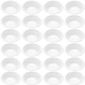 24 Pack 12 oz Disposable Plastic Bowls Dessert, Ice Cream, Salad, Soup Serving Cups for Party, Picnic, Food Snacks (White) by Unknown