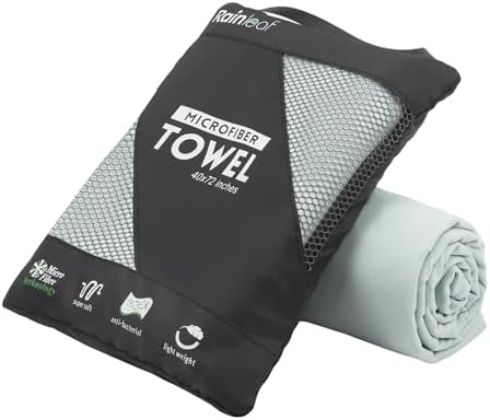 Rainleaf Microfiber Towel Quick Dry Camping & Travel & Gym Towel. Compact by Rainleaf