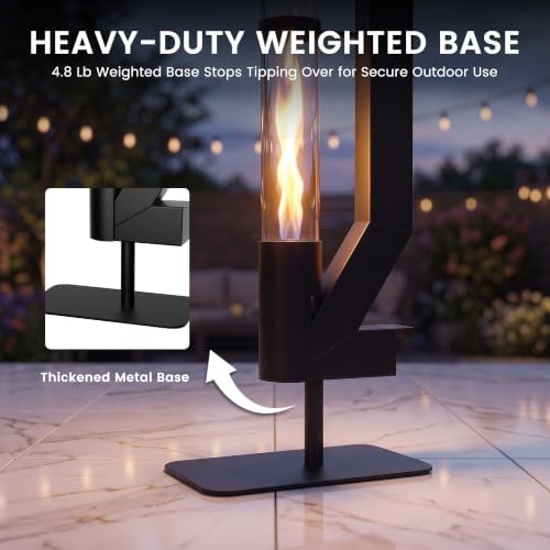 Patio Pellet Heater, 61.8" H Outdoor Wood Pellet Heater Smokeless Fire Pit - Image 3