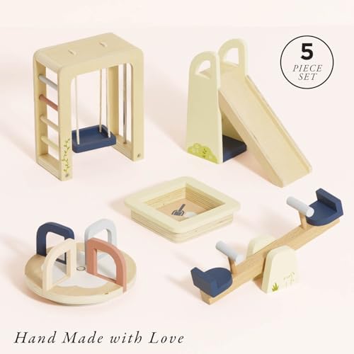 Le Toy Van Wooden Dollhouse Outdoor Furniture Set - Image 2