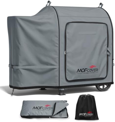 Foldable Grill Cover for Pit Boss 700FB 73700, Waterproof 600D Heavy Duty Wood Pellet Smoker Cover, Fade＆Tear Resistant Pellet Grill Cover for Lexington 500 540,Gray by Unknown