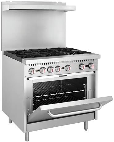 Kratos 36" Commercial Gas Range & Oven, 6 Burners and Full Size Oven - Image 3