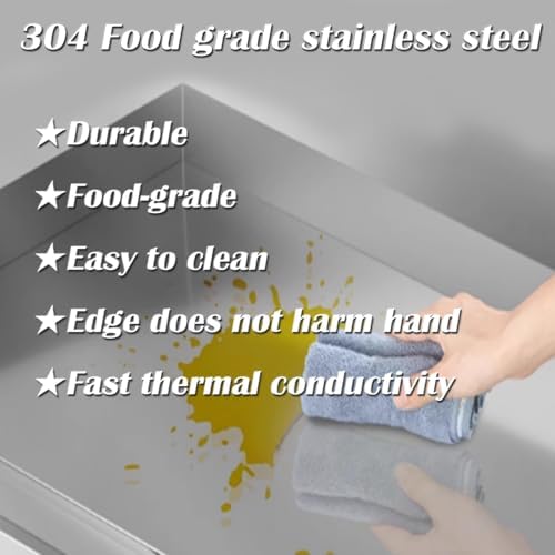 INTBUYING 2 Burners Commercial Flat Top Grill Gas Griddle 2000Pa Non-Stick Plate Flat Adjustable Temperature for Home Party Camping - Image 3