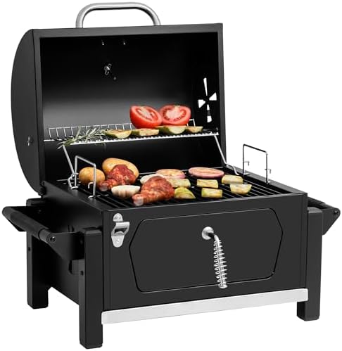 Royal Gourmet CD1519 Portable Charcoal Grill with Warming Rack, 303 Sq. In. by RoyalGourmetCorp