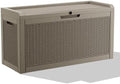 DRATO 70 Gallon Outdoor Storage Box Waterproof, Lockable Resin Deck Box for Patio Furniture, Pool Supplies & Garden Tools, Weatherproof Outside Storage Bin for Backyard Porch (Grey, 70 Gallon) by DRATOprovidesawarmandcozy