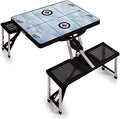 NHL Columbus Blue Jackets Portable Folding Picnic Table with Seating for 4 by PicnicTimeFamilyofBrands