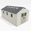 Patiowell 10x16 FT Resin Outdoor Storage Shed with Floor and Skylight by Patiowell