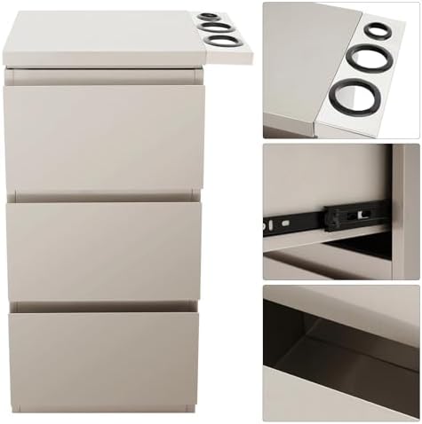 Outdoor Kitchen Drawers18 W x 32.7" H x 11.8" D Flush Mount Access 3-Drawer BBQ Stainless Steel Drawers BBQ Island Drawers for Outdoor Kitchens or BBQ Island Patio Grill Station (Silver/3 Layer) - Image 6