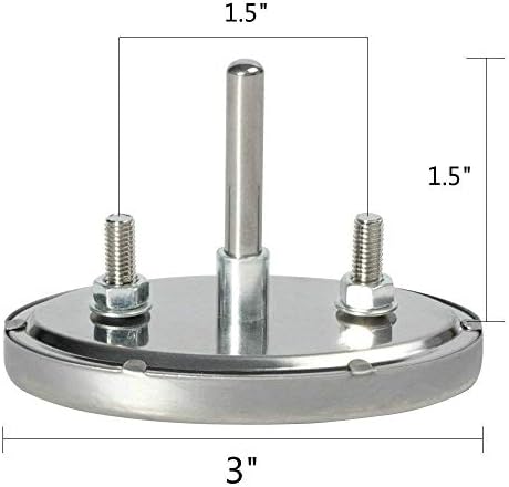 GasSaf Lid Thermometer Temperature Gauge Replacement for Nexgrill, Grill master 720-0697, Charmglow 720-0234, Aussie, Brinkman, Members Mark and Other Gas Grill, Oval Stainless Steel Heat Indicator - Image 2