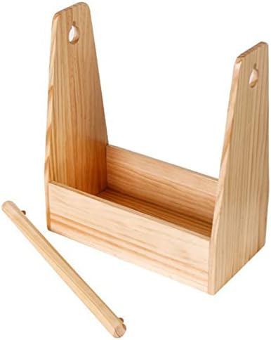 Wooden Camping Basket, Outdoor Storage with Removable Handle for Picnic BBQ Seasoning - Image 7