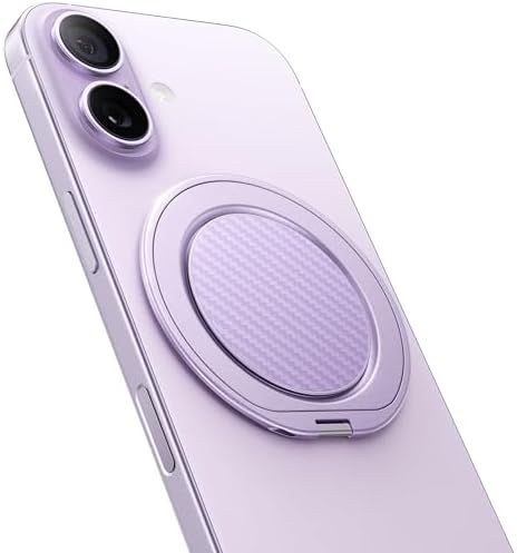 andobil [2026 Ultra-Thin] Magnetic Phone Ring Grip for MagSafe, Purple by Andobil