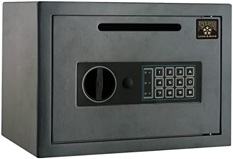 Electronic Safe Deposit Box - Drop Safe with Digital Keypad and 2 Manual Override Keys for Business Cash Drops or Home Safety by Paragon Safes by Paragon+Lock+%26+Safe