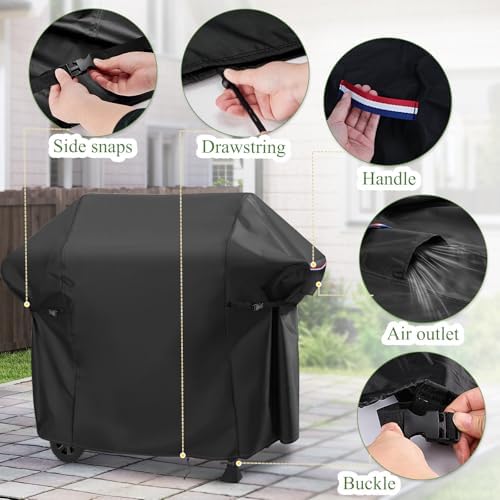 Grill Cover for Royal-Gourme-t GA5401T 5-Burner Propane Gas Grill - Image 3