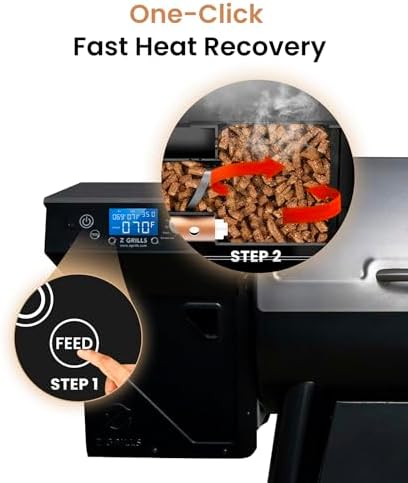 Z GRILLS 8-in-1 Pellet Smoker Grill with PID 3.0, 459 Sq.In Cooking Area - Image 6