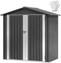 DWVO 6x4ft Outdoor Storage Shed with Locking Entry & Ventilation by DWVO