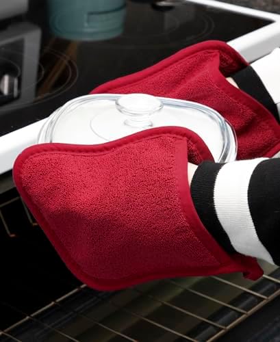 RITZ Terry Potholder & Hot Pad: Unparalleled Heat Resistant, Durable 100% Cotton – Ergonomically Designed for Optimal Grip – Easy-Care Machine Washable – 4-Pack, Cactus/Paprika - Image 4