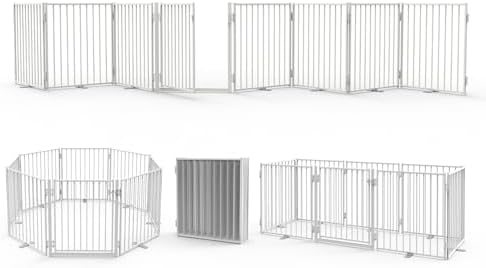 No Pawblems Freestanding Dog Gate with Door for Indoor & Outdoor, 30'' Tall by NoPawblems