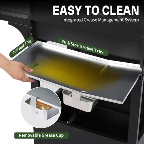3-Burner Propane Gas Grill and Griddle Combo with Side Burner - Image 5
