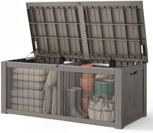 KAMABOKO 220 Gallon Outdoor Storage Box Waterproof Deck Box for Patio by KAMABOKO
