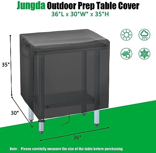 Outdoor Table Cover for 36 Inch Patio Prep Table Furniture - Image 2