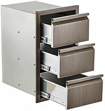 Takywep Outdoor Kitchen Drawers 14.7W x 24.5H x 18.5D, Flush Mount by HOME
