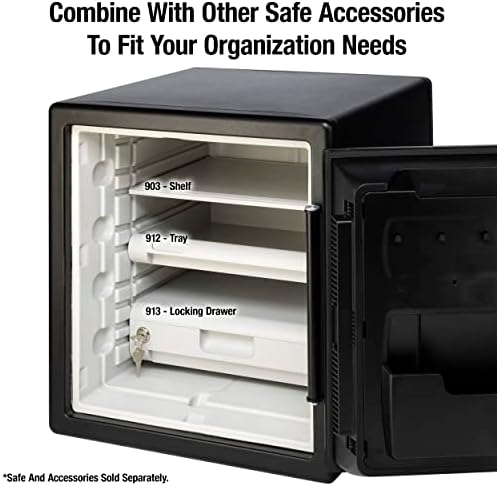 SentrySafe Shelf Insert for SFW082 and SFW123 Fireproof and Waterproof Safes, Multi-Positional White Safe Tray Accessory for 0.8 and 1.2 Cubic Feet Safes, 912 - Image 6