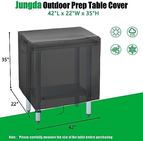 Outdoor Table Cover for 42 Inch Patio Prep Table Furniture - Image 2