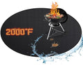 RICHIE 38" Round Fire Pit Mat, Double-Sided Fireproof Under Grill Mat, Deck Patio Protector Pad for Solo Stove Bonfire & Outdoor Fireplace by RICHIE