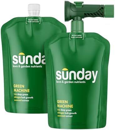 Sunday Green Machine Liquid Lawn Fertilizer, 2 Pack, Covers 10,000 Sq Ft by SundayYardandGarden
