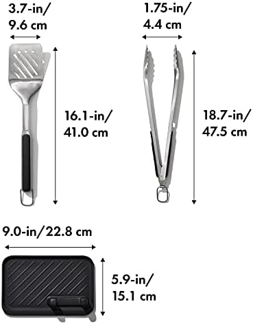 OXO Outdoor 3 Piece Grilling Tool Set - Image 6