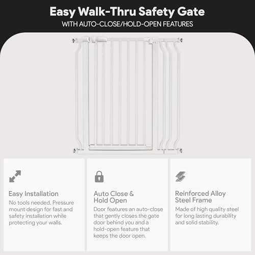 BalanceFrom Easy Walk-Thru Baby Safety Gate, Fits 29.1" to 38.5" Openings - Image 3
