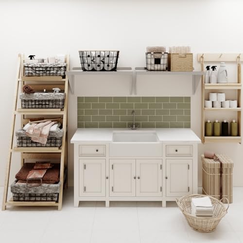 AmGood 18" x 30" Stainless Steel Wall Shelf | Appliance & Equipment Metal Shelving | Kitchen, Restaurant, Garage, Laundry, Utility Room | Heavy Duty | Turned-Down Edge | NSF Certified - Image 6