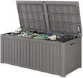 Outdoor Storage Waterproof Deck Box for Patio (220 Gallon, Grey) by Unknown