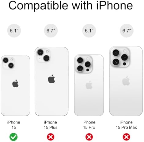for iPhone 15 Case, Magnetic Matte Frosted Dual-Layer Striped Phone Case for Women, Retro Aesthetic Cover Compatible with MagSafe Accessories - Retro Vineyard - Image 3